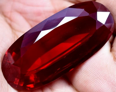 Natural 148.45 Ct Blood Red Ruby Mozambique GGL Certified Loose Gemstone - Image 1 of 4