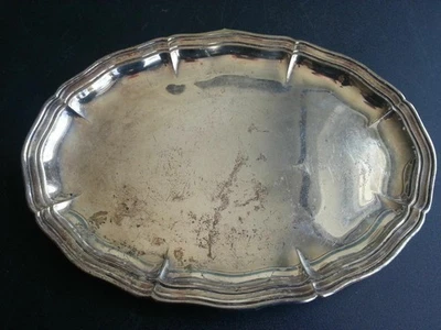 WMF Tablett Chippendale Straußenmarke ALP Versilbert Oval 29x20,5cm + - 063 - Bild 1 von 4