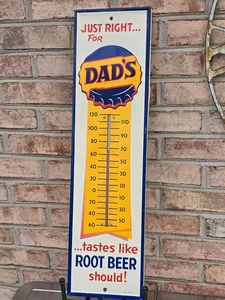 Vintage 1960's Dad's Root Beer Working Thermometer - Beautiful Condition !! - Picture 1 of 11