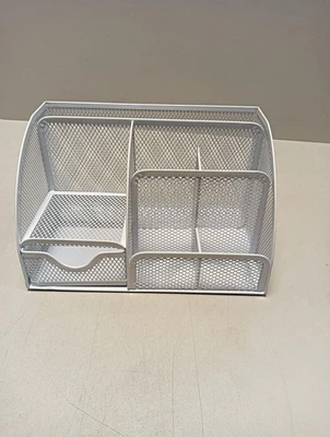 Schreibtisch Organizer, Mesh Metall Büro Organizer mit Schublade und Stifthalter - Bild 1 von 3