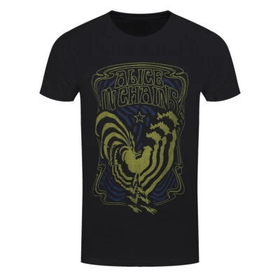 Alice In Chains T-Shirt Psychedelic Rooster New Band Official - Image 1 of 4