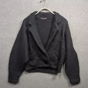 IB Diffusion Cardigan Sweater Womens Medium Wool Mohair Blend Blazer Blokette - Picture 1 of 11