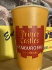 Vintage “prince Castles Hamburgers” Wax Paper Cup Drive In Restaurant 4 3/8”