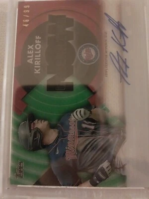 2022 ALEX KIRILLOFF CLEARLY TOPPS AUTOGRAPHED AUTO NOW CARD /99 MINNESOTA TWINS  - Image 1 of 2