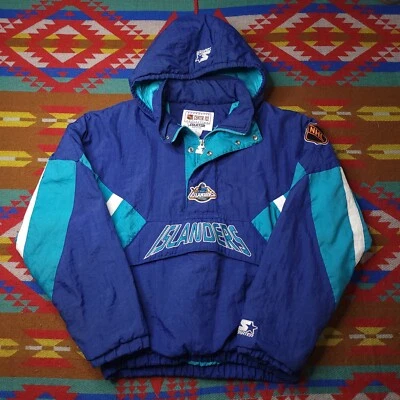 Vintage 90's Starter New York Islanders Fisherman Windbreaker Pullover Jacket XL - Image 1 of 4