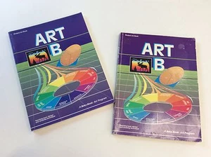 Lotto 2 libri Abeka Art B #1073100 disegno/teoria dei colori/stagionale/apprezzamento artistico - Foto 1 di 12