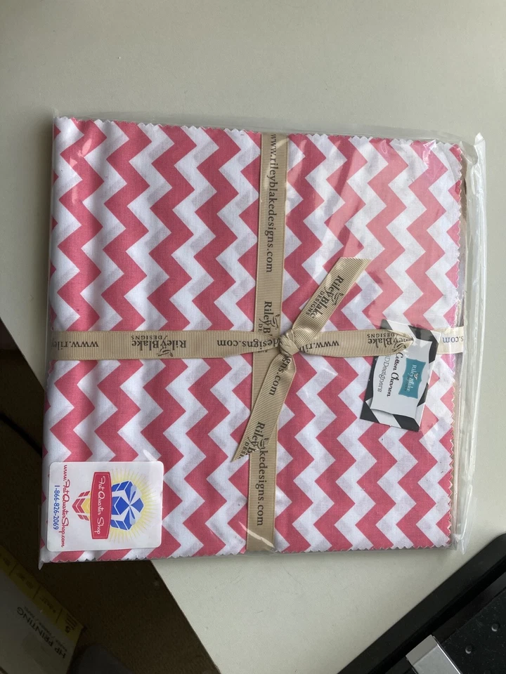 Cotton Chevron by Riley Blake Fabric Layer Cake 10" Squares, 24 pcs - Image 1 of 1
