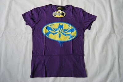 BATMAN DRIPPING MASK SHIELD LADIES SKINNY T SHIRT NEW OFFICIAL DC COMICS   - Image 1 of 4
