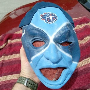 Máscara facial de fanático de los Tennessee Titans de la NFL con gorra de rally azul - Imagen 1 de 4