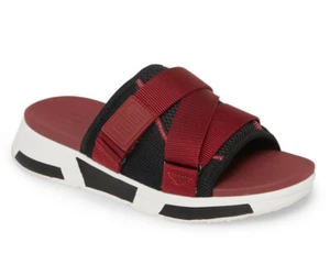 NUEVO EN CAJA Fitflop Mujer Alyssa Correa Ajustable Sandalia EE. UU. 7/EUR 38 Granate/Negro - Imagen 1 de 12