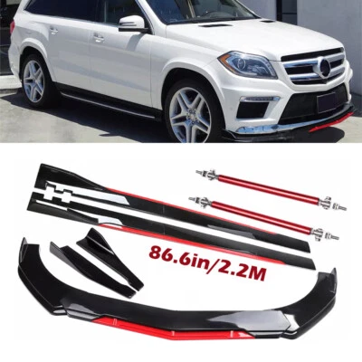 For Mercedes-Benz GL550 GL350 Front Bumper Lip Splitter Spoiler Side Skirt Kit  Foto 1 de 4