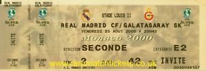 reproduction 2000 GALATASARAY REAL MADRID super cup final ticket [RMT]