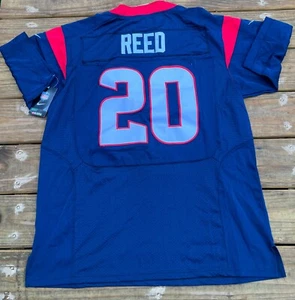 Nike Mens Houston Texans Blue #20 Ed Reed NFL On Field Jersey Size XL 52 - Picture 1 of 6