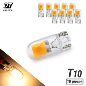 10X Amber T10 194 192 168 LED Light Interior Package Kit Interior +License Plate - Foto 1 di 6
