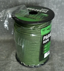 Hokinety Paracord Fallschirmschnur Seil 12 Typ III 200ft 1000lb grün - Bild 1 von 5