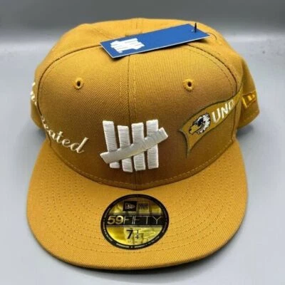 Undefeated Hat Men 7 1/4 Brown 59Fifty New Era Fitted Cap New - Image 1 of 4