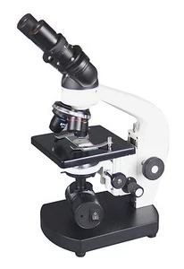 Microscopio médico compuesto binocular - enfoque grueso y fino - construcción todo metal - Imagen 1 de 3