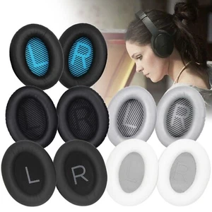 2X Ear Pads Soft Cushion Replacement For Bose QuietComfort QC15 QC25 QC35 QC45 - Picture 1 of 20
