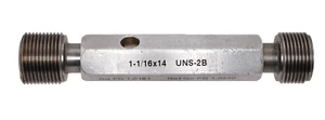 1-1/16 x 14 UNS-2B ~ Thread Plug Gage ~ Go Not/Go - 1.0625 - Picture 1 of 2