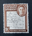 FALKLAND ISLANDS DEPENDENCIES 1946-1949 THIN MAP SGG15 MNH CAT 24