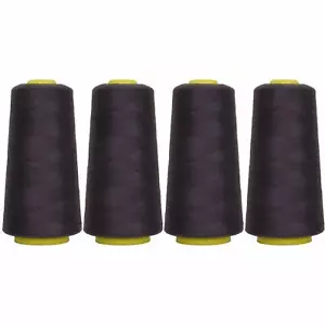 4 BIG CONES DK NAVY SEWING THREAD 2750 YD TEX 27 40S/2-THREADART - Picture 1 of 8