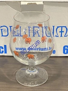 Set of (6) Delirium Belgian Ale Pink Elephant 25cl Stemmed Tulip Beer Glasses - Picture 1 of 7