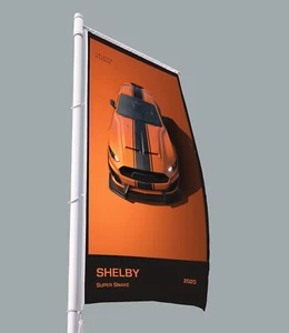 2020 Ford Mustang Shelby Super Snake Modell Flagge Banner 3x5 Fuß Garage Zuhause - Bild 1 von 5