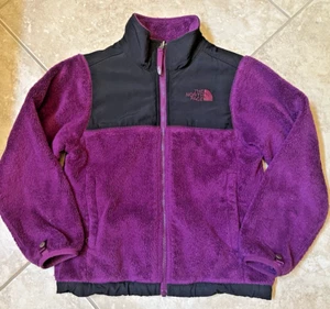 The North Face Denali Jacket Girls Small 7-8 Purple Fleece Coat Zipper Pockets - Picture 1 of 15