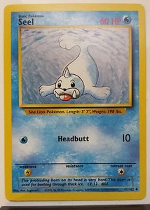 Seel 41/102 - Casi Nuevo/M - Tarjeta Pokémon Base - Sin Jugar - $2 Envío Combinado - Imagen 1 de 2
