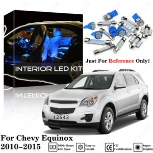 11x Blue Interior LED Light Kit + Blue License Light For Chevy Equinox 2010-2015 - Picture 1 of 12