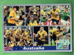 #D434. 2003 RUGBY UNION WORLD CUP CARD - AUSTRALIA - Picture 1 of 1