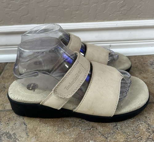 Sandali Timberland donna 8 perizoma marrone chiaro pelle punta aperta comfort casual