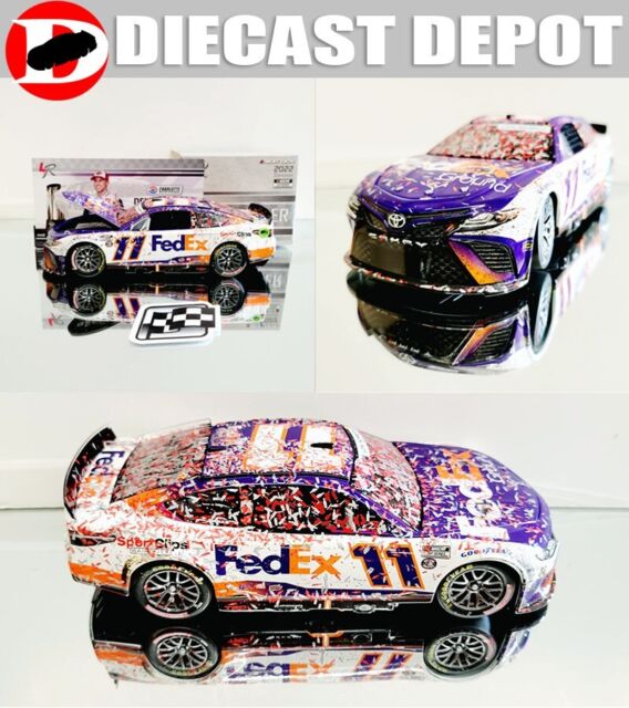 Denny Hamlin 2020 Toyota 500 Champion 1:24 Die Cast Display Case with  Sublimated Plate