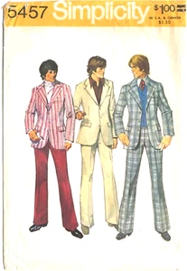UNCUT* Simplicity 5457 Single Breasted Jacket Blazer Sports Coat & Trouser Suit - Picture 1 of 3