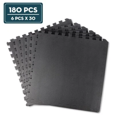 24x24"180PCS Durable EVA Foam Interlocking Floor Mat Gym Mat Puzzle Locking Mat - Image 1 of 4