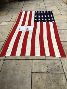 Original WW2 48 Star USA Memorial Large Cotton Flag to SMN Milton Edward Price - Picture 1 of 10
