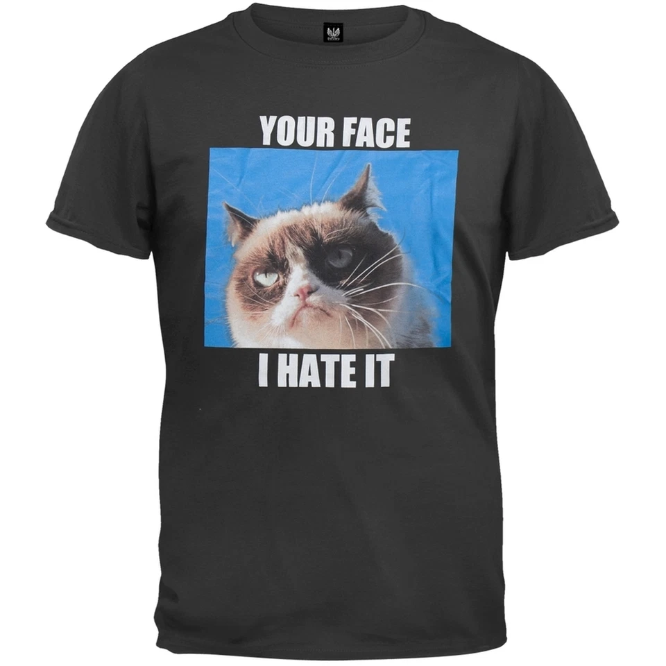 Camiseta Grumpy Cat -Your Face I Hate It - Imagem 1 de 1