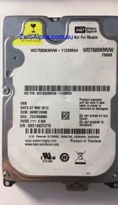 WD7500KMVW-11ZSMS4 Western Digital, DCM: HHMT2HNB, 07 NOV 2012 Data Recovery - Picture 1 of 1