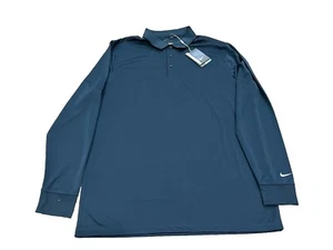 Neu mit Etikett Nike Golf Dri Fit Langarm-Poloshirt für Herren Performance Größe Large - Bild 1 von 5
