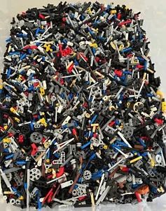 Lego Lot of 400 Technic Pins Connectors Gears Rods etc Mixed Lot Black Gray Blue - Picture 1 of 1