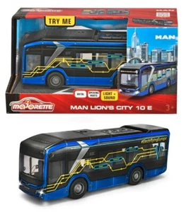 NEW Majorette Premium Man Lion's City 10E Bus Coach Diecast Model Light & Sound - Picture 1 of 1