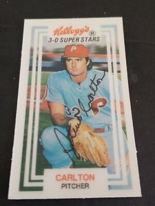 1983 KELLOGG'S 3-D #45 STEVE CARLTON PHILADELPHIA  PHILLIES NR.MINT NO CRACKS 