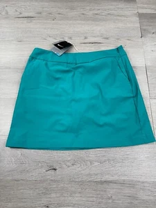Nike Skort Womens 8 Blue Green Performance Stretch UPF Drifit Golf Tennis - Picture 1 of 17