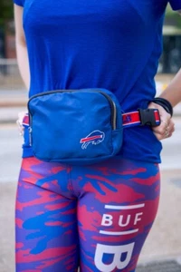 NFL Team Wordmark Crossbody Belt Bag Buffalo Bills Royal & Red Crossbody Bag - Picture 1 of 6