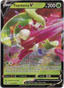 Pokémon Tsareena V Ultra Rare Fusion Strike 021/264 NM Inglés - Imagen 1 de 1