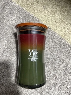 Woodwick Hearthside Trio Elderberry Bourbon Humidor Frasier Fir  Large - Image 1 of 4