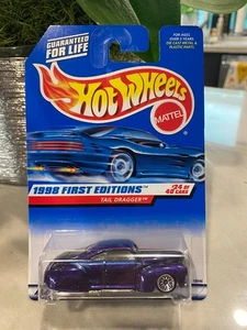 1998 Hot Wheels #659 Erste Ausgaben 24/40 TAIL DRAGGER Lila Mit Chrom Spitze - Bild 1 von 1