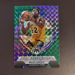 2022-23 Panini Mosaic - Epic Performers Magic Johnson #14 Green Mosaic Prizm - Picture 1 of 2