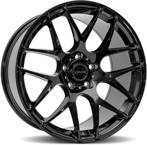 Alloy Wheels 18" Romac Radium Black Gloss For Toyota Mark X ZiO 07-19 - Picture 1 of 1