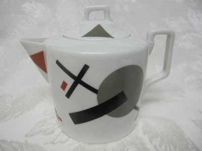 MMA Motthedeh Vista Alegre Nikolai Suetin 1923 年复制品茶壶 — 第 1/4 张图片